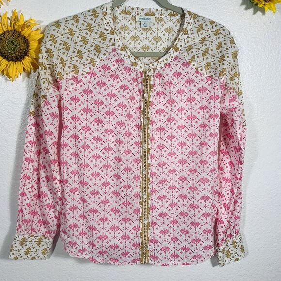 Sundance Aztec Button Down Boho Blouse Size Petite Small Women’s - Picture 7 of 11